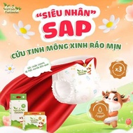 COMBO 3 BACKS OF NEWBORN - Amor Natural Vietnam Diapers with Organic Cotton Face for Babies