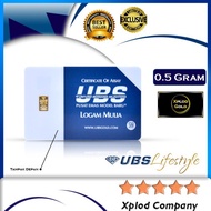 Emas UBS 0.5 Gram Logam Mulia Emas Batangan 05gr UBS 24 Karat Limited