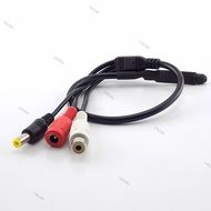 Sound Monitor Audio Cord DC 12V Mini Pickup Microphone RCA Power Cable for CCTV Security Camera DVR 