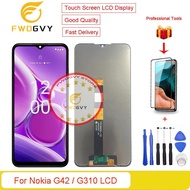 6.56นิ้วสำหรับ Nokia G42/G310สัมผัสหน้าจอ LCD หน้าหน้าจอดิจิตอลชิ้นส่วนอะไหล่ซ่อม LCD