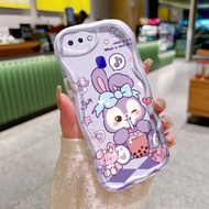 Casing Hp OPPO R15 R17 Case Cute Casing StellaLou Pattern Softcase Side Wave Limit Phone Protection Casing