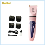 Pet Clipper Grooming Trimmer Waterproof Quiet All Sizes Dogs Electric Dog Hair Clippers Professional
