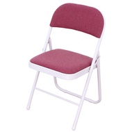 [特價]【頂堅】厚型鋼板(布面)椅座-折疊椅/麻將椅/折合餐椅(紅色)-4入組紅色