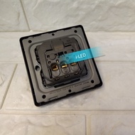 STOPKONTAK STOP KONTAK ARCHITECH HITAM BLACK DIAMOND NO SCHNEIDER
