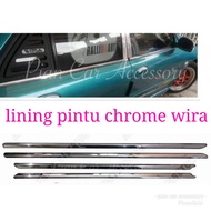 ⚡LINING PINTU CHROME WIRA 1SET 4PCS⚡