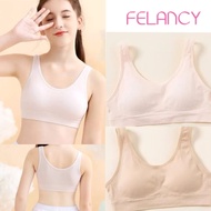 FELANCY JUNIOR ML CHILDREN'S MINISET WITHOUT WIRE PLAIN NON WIRE WIRELESS BRA SEAMLESS BRALETTE PLAI