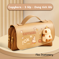 TÚI BÚT GẤU TRÚC CAPYBARA HỘP ĐỰNG BÚT LỚN HỘP BÚT HÌNH VẬT DỄ THƯƠNG