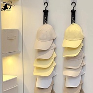 LISHU Baseball Cap Storage Organizer With Eight Clips Wall Mounted Cap Holder Closet Storage Organiz