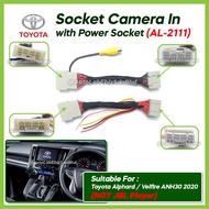 Socket Camera In 360 with Power Socket Toyota Alphard / Vellfire ANH30 2020 (Not JBL Player)