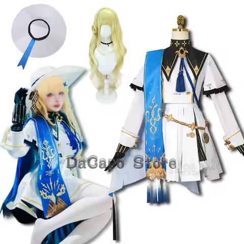 Wuwa Phoebe Cosplay Outfit Hat Costume Wig Wuthering Waves Game Clothes Women Fullset Halloween Part