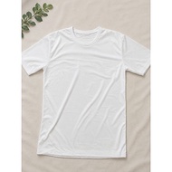 T801 (D50) S1 White Round Neck T-Shirt Japanese Cabinet Work Comfortable Shirt Exercise Fabric Good 