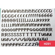 ALPHABET STIKER UNTUK BOBO BALLON/TRANSPARENT BALLON