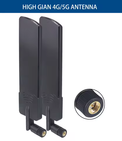 2PCS 600-4900MHz 5dBi 5G Rubber Duck Antenna Omnidirectional Wideband Antenna SMA Male for 4G/5G Rou