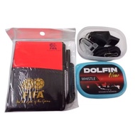 FIFA Referee Card + Dolfin Blazza Whistle
