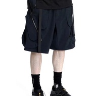 一體彈力腰幾何袋速乾輕薄透氣防水短褲