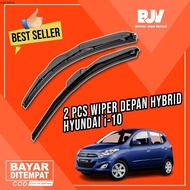 1 Set of Hybrid Car Wipers HYUNDAI i10 Grand All New i10 Frameless 2 Pcs AM