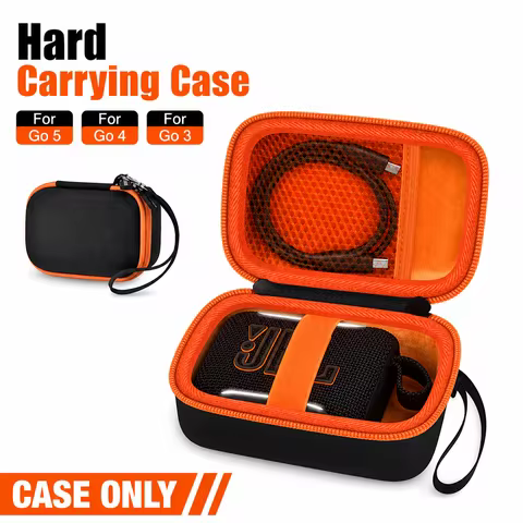 Bluetooth Speaker Storage Case For JBL Go 5 For JBL Go 4 For JBL Go 3 Hard Shell Mesh Pocket for Hik