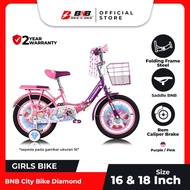 Sepeda Anak Perempuan BNB City Bike Diamond "Size 16inch &amp; 18inch"