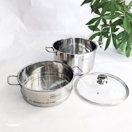 Xửng Hấp HT Cook 28cm Nắp Kính- Cực Kỳ Cao Cấp - Hàng Chính Hãng Rất Chất Lượng. Đức Nhung Store