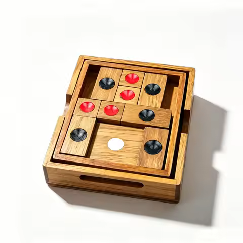 Classical HuaRongDao Puzzle Sliding Block Puzzles Wooden Brain Teasers for Adults Kids IQ Logic Trai