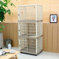 日本愛麗思IRIS樹脂籠813愛麗絲三層貓別墅貓咪籠好物店