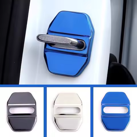 4pcs Car Door Lock Cover Sticker Case for BMW X1 X2 X3 X4 X5 X6 X7 E83 G06 G05 G02 G01 F15 F16 E70 E