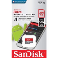 SanDisk Ultra 256 256G 256GB MicroSDXC Micro SD SDXC 100MB/s Class 10 A1 without SD Adapter