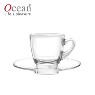 [Thailand Ocean] Espresso Cup Plate Set Kenya Espresso Cup Espresso Coffee Cup Glass Cup Tea Cup Cup