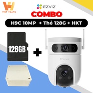 [COMBO] Ezviz Binocular Camera H9C Dual 10M + 128Gb Card + Technical Box - Outdoor Camera