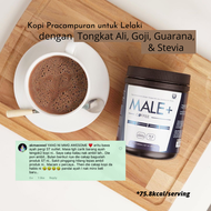 Male Coffee (Sugar-Free) by Sendayu Tinggi - with Tongkat Ali, Goji, Guarana &amp; Stevia - Male+ Coffee - Kopi Tongkat Ali dengan Stevia - Kopi Lelaki