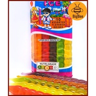 Bee Miami Ice Pop - 90mlx10tubes (Halal) Assorted Flavored Drinks Freeze Pops Stick Ready to Freeze 