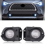 MOFANS Front Bumper Fog Light Lamps Kit LED Fit for Compatible with Corolla Cross 2020 2021 2022 Driving Fog Lights with Wiring (Left+Right)