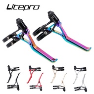 Litepro Bicycle Brake Lever Ultralight CNC 64g Folding Bike V Brake Levers For Brompton 14 16 20 inch Brake Handle Parts