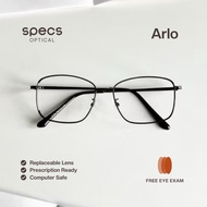 SPECS OPTICAL | ARLO ~ A rectangular metal frame