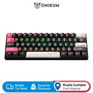 onikuma G55 Compact mechanical keyboard 61-key design RGB backlight, comfortable feel