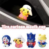 Cartoon Car Tire Valve Cap - Tyre Nozzles Covers - Protable, Waterproof, Dustproof, Universal - For 