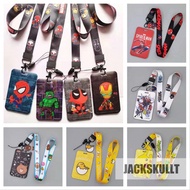 Stock EzLink ID Staff Pass Card Holder Among Us / Marvel Kids Card Holder Cartoon With Lanyard Neck Strap Card Cover Girl gift