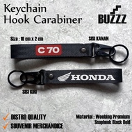 GANTUNGAN HONDA C 70 KEYCHAIN - HONDA C70 KEYCHAIN - HONDA BEBEK 70 CARABINER - HONDA C70 DULUXE KEY