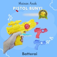 Mainan Anak Edukasi Pistol Roket Warna Menggunakan Baterai Dan Bunyi COD
