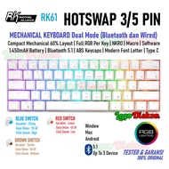 Royal KLUDGE RK61 Wireless Bluetooth Mechanical Keyboard NEW VERSION HOTSWAP - ORIGINAL NEW READ