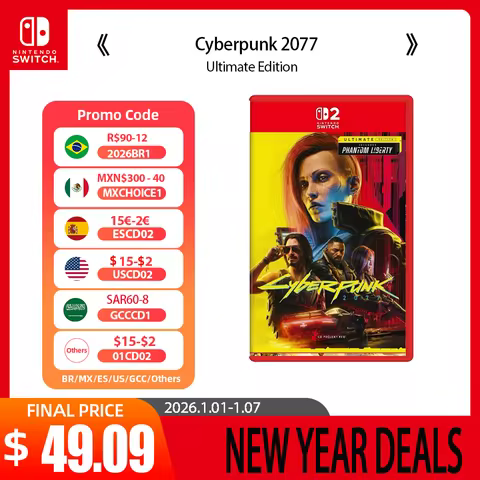 Nintendo Switch 2 Game Deals - Cyberpunk 2077 Ultimate Edition - Games Adventure Action and RPG Genr