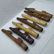 Sedotan pipa once varian ukir bambu petuk kayu kelor hitam bidara J78
