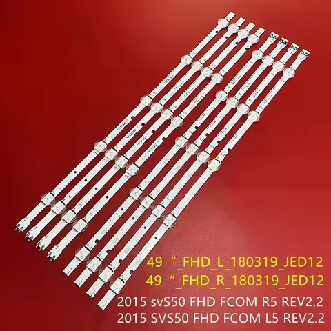 LED Backlight strip 10 lamp for 49"TV 49" FHD L R 171219 JEDI2 BN96-6573A 6572A 2015SVS49 UE49J5200 