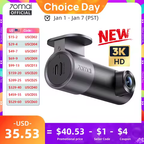 Global version 70mai dash cam M310 plus 3K 1620p WDR f1.55 aperture voice control car DVR Wi-Fi 6 su