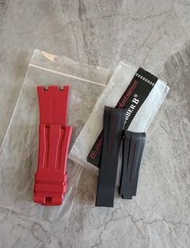 Audemars Piguet AP 錶帶 Rubber B 錶帶 紅色 黑色
