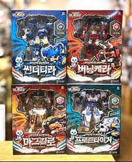 韓國 Miniforce Dinoid  REX KAISER  迷你特工隊 最強恐龍合體  A♦️Thunder T-Rex（藍色左臂） B♦️Burning Cera（紅色右臂） C♦️Frose