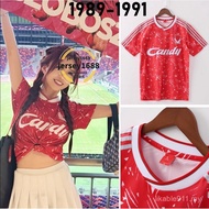 1989-91Retro Liverpool Home Football Jersey LFC RUSH BARNES High Quality Custom Sports Shirt Jersey