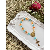 Catholic Rosary Crystal Bracelet Catholic Crystal Rosary Bracelete