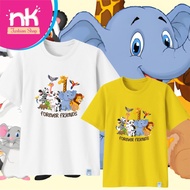 Kaos Animal Friend (Custom Warna Kaos) - Bayi, Anak, Remaja &amp; Dewasa