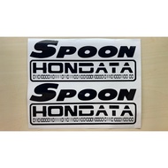 Sticker Spoon x Hondata | Sticker Murah | Sticker Kereta